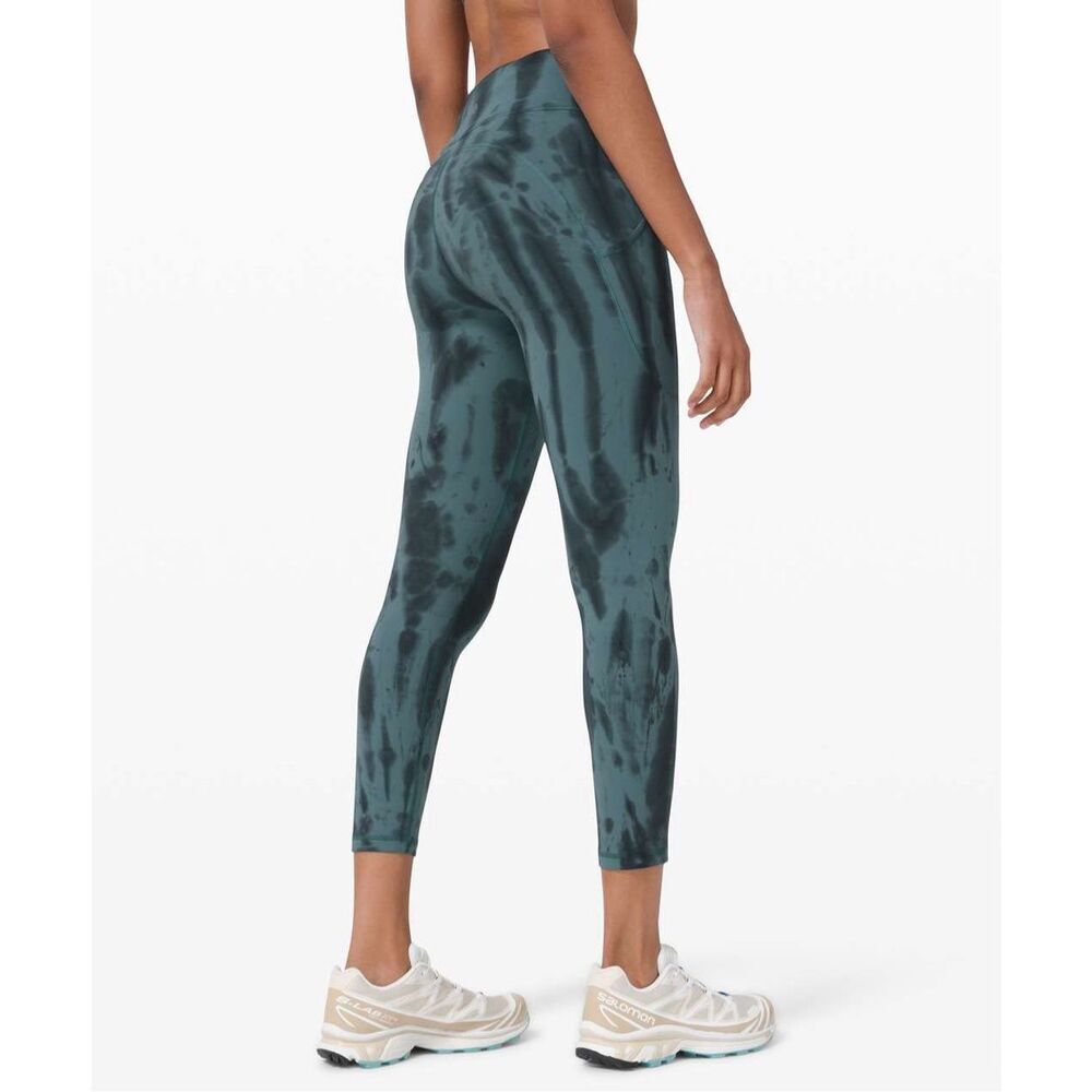 Lululemon Invigorate High-Rise Legging in Forest Shibori Graphite Grey Desert Te
